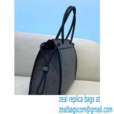 Fendi Roma Medium Shopper Bag Gray Flannel 2021