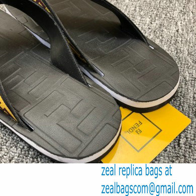 Fendi Rubber Men's Slides Thong Sandals 01 2021 - Click Image to Close