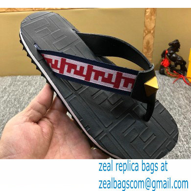 Fendi Rubber Men's Slides Thong Sandals 02 2021 - Click Image to Close