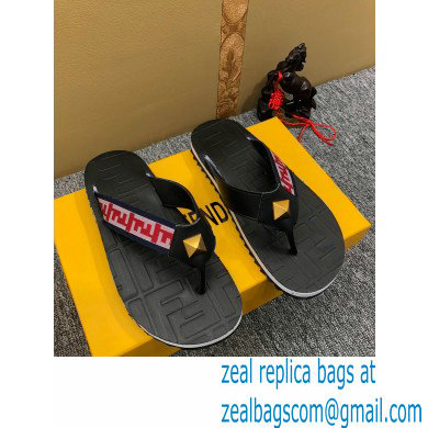 Fendi Rubber Men's Slides Thong Sandals 02 2021 - Click Image to Close