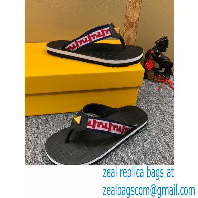 Fendi Rubber Men's Slides Thong Sandals 02 2021