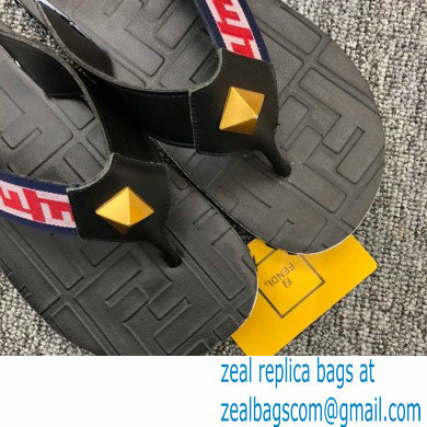 Fendi Rubber Men's Slides Thong Sandals 02 2021