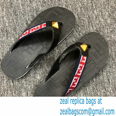 Fendi Rubber Men's Slides Thong Sandals 02 2021