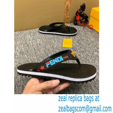 Fendi Rubber Men's Slides Thong Sandals 03 2021