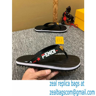 Fendi Rubber Men's Slides Thong Sandals 04 2021 - Click Image to Close