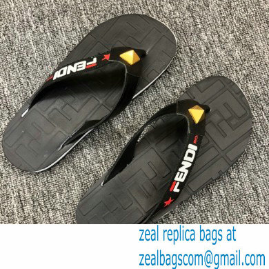 Fendi Rubber Men's Slides Thong Sandals 04 2021