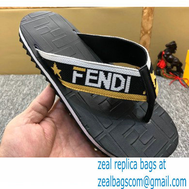 Fendi Rubber Men's Slides Thong Sandals 05 2021 - Click Image to Close