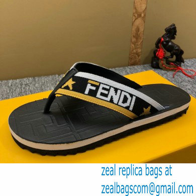 Fendi Rubber Men's Slides Thong Sandals 05 2021 - Click Image to Close