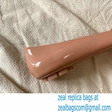 Ferragamo Heel 1cm Gancini Ballet Flats Nude