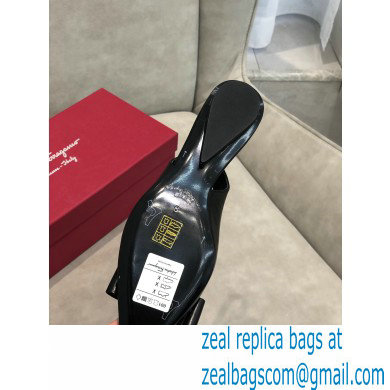 Ferragamo Heel 2cm Viva Slingbacks Black