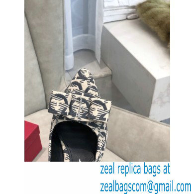Ferragamo Heel 5.5cm Viva Slingbacks Fabric