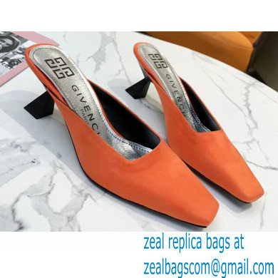 Givenchy Asymmetrical Heel 6.5cm Mules Orange 2021 - Click Image to Close