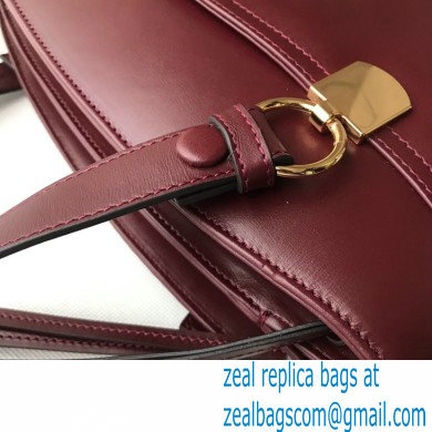 Gucci Arli Large Top Handle Bag 550130 Burgundy - Click Image to Close