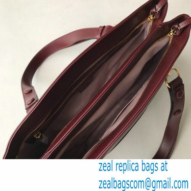 Gucci Arli Large Top Handle Bag 550130 Burgundy - Click Image to Close