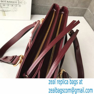 Gucci Arli Large Top Handle Bag 550130 Burgundy - Click Image to Close