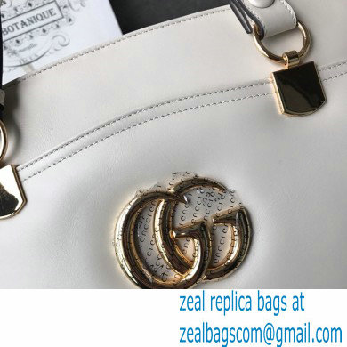 Gucci Arli Large Top Handle Bag 550130 White - Click Image to Close