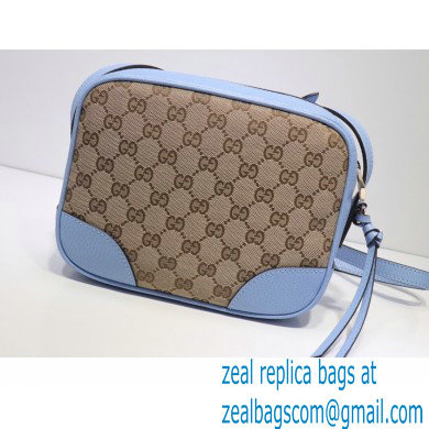 Gucci Bree Original GG Canvas Mini Messenger Bag 387360 Blue 2021 - Click Image to Close