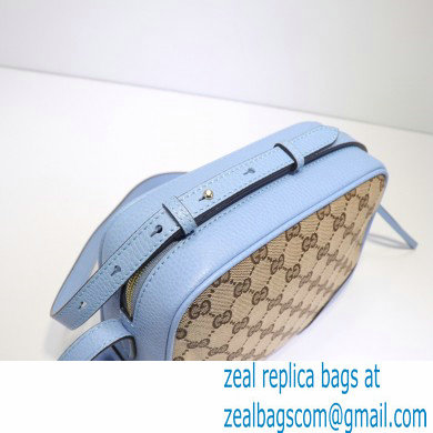 Gucci Bree Original GG Canvas Mini Messenger Bag 387360 Blue 2021