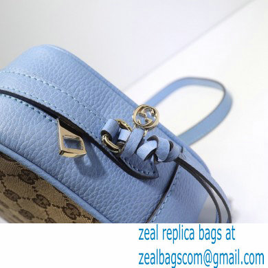 Gucci Bree Original GG Canvas Mini Messenger Bag 387360 Blue 2021
