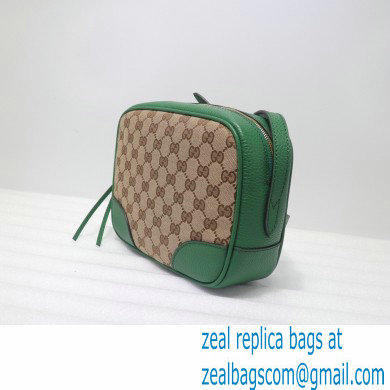 Gucci Bree Original GG Canvas Mini Messenger Bag 387360 Green 2021 - Click Image to Close