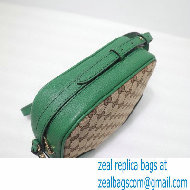Gucci Bree Original GG Canvas Mini Messenger Bag 387360 Green 2021 - Click Image to Close