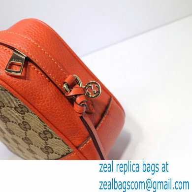 Gucci Bree Original GG Canvas Mini Messenger Bag 387360 Orange 2021