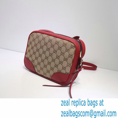 Gucci Bree Original GG Canvas Mini Messenger Bag 387360 Red 2021