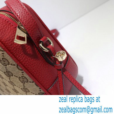 Gucci Bree Original GG Canvas Mini Messenger Bag 387360 Red 2021