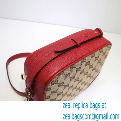 Gucci Bree Original GG Canvas Mini Messenger Bag 387360 Red 2021