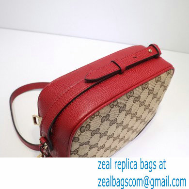 Gucci Bree Original GG Canvas Mini Messenger Bag 387360 Red 2021 - Click Image to Close