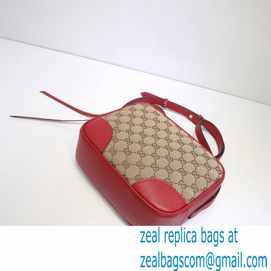 Gucci Bree Original GG Canvas Mini Messenger Bag 387360 Red 2021 - Click Image to Close