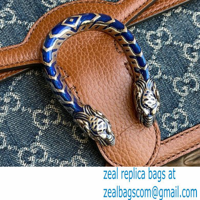 Gucci Dionysus Small Shoulder Bag 400249 Washed GG Denim Blue 2021 - Click Image to Close