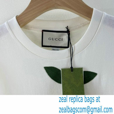 Gucci cherry print cotton T-shirt 644669 2021 - Click Image to Close