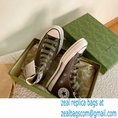 Gucci x Converse Canvas High-top Sneakers 02 2021