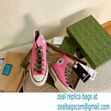 Gucci x Converse Canvas High-top Sneakers 05 2021