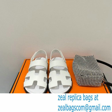 Hermes Takara Sandals Top Quality White 2021 - Click Image to Close