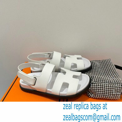 Hermes Takara Sandals Top Quality White 2021