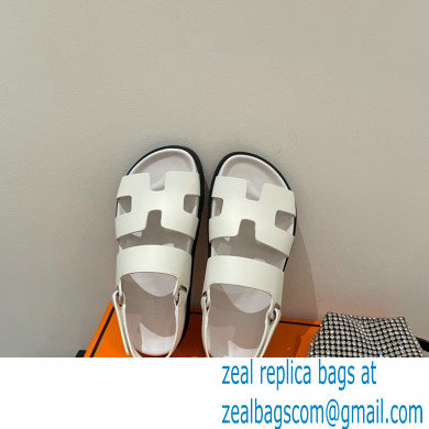 Hermes Takara Sandals Top Quality White 2021 - Click Image to Close