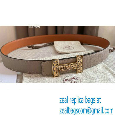 Hermes Width 3.2cm Belt H153 - Click Image to Close