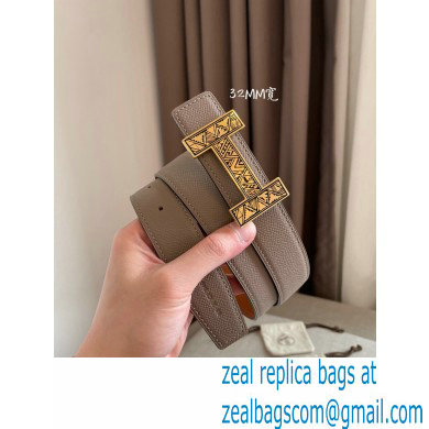 Hermes Width 3.2cm Belt H153 - Click Image to Close