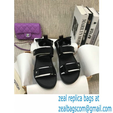 Louis Vuitton Arcade Flat Sandals Black 2021 - Click Image to Close
