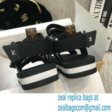 Louis Vuitton Arcade Flat Sandals Black 2021