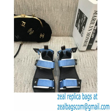 Louis Vuitton Arcade Flat Sandals Blue 2021 - Click Image to Close