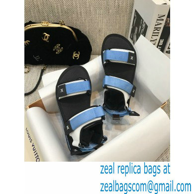 Louis Vuitton Arcade Flat Sandals Blue 2021 - Click Image to Close