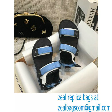 Louis Vuitton Arcade Flat Sandals Blue 2021