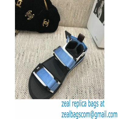 Louis Vuitton Arcade Flat Sandals Blue 2021