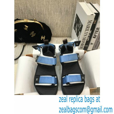 Louis Vuitton Arcade Flat Sandals Blue 2021