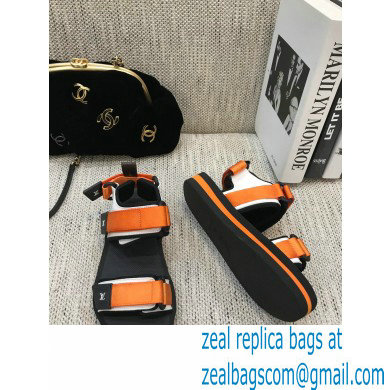 Louis Vuitton Arcade Flat Sandals Orange 2021