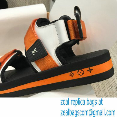 Louis Vuitton Arcade Flat Sandals Orange 2021 - Click Image to Close