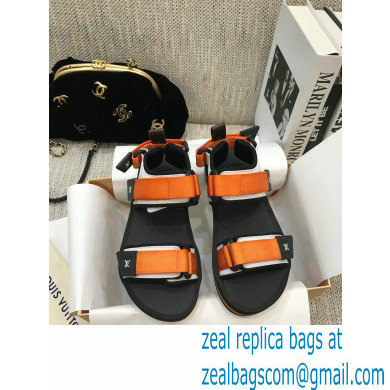 Louis Vuitton Arcade Flat Sandals Orange 2021